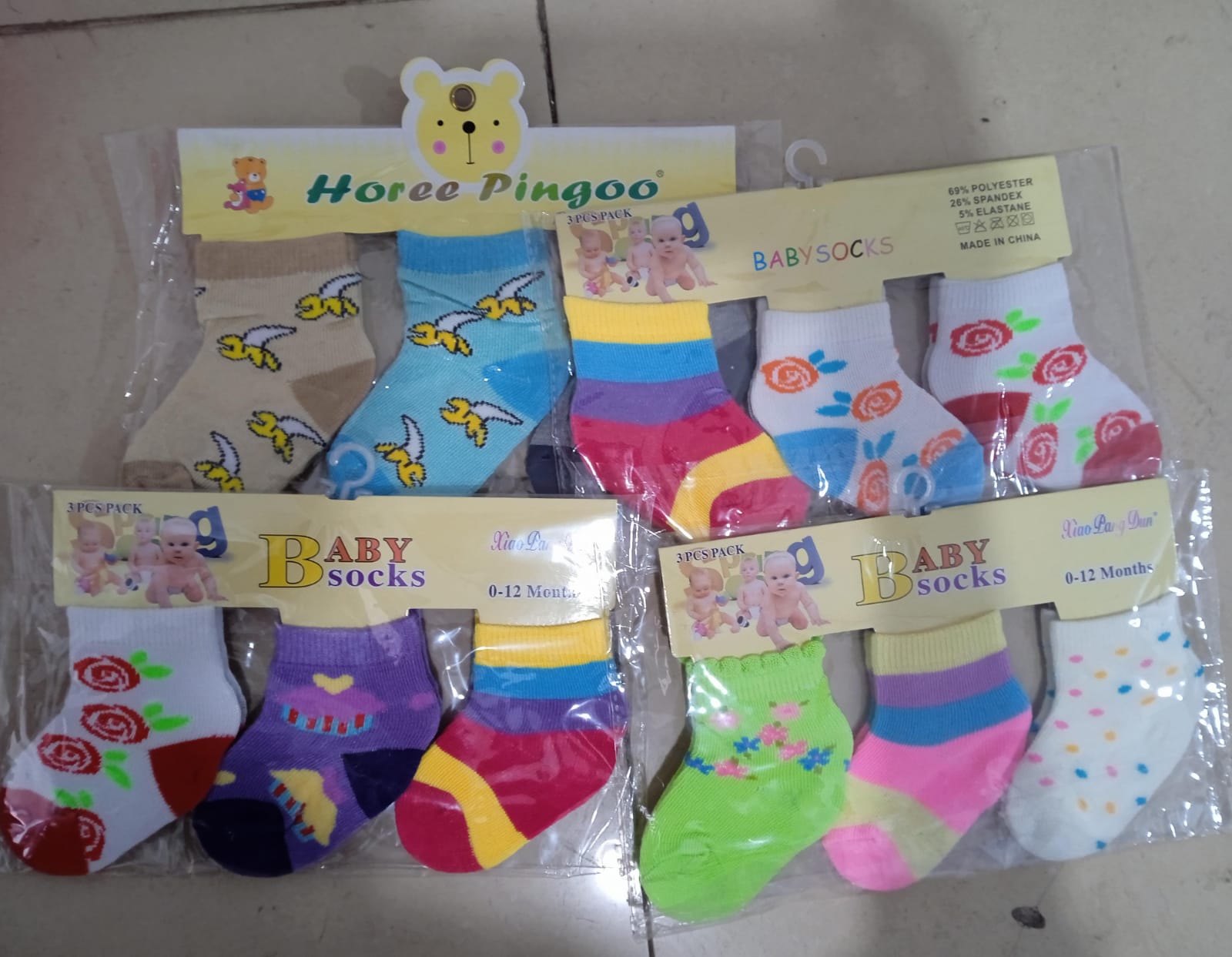 Baby Socks Color Printed