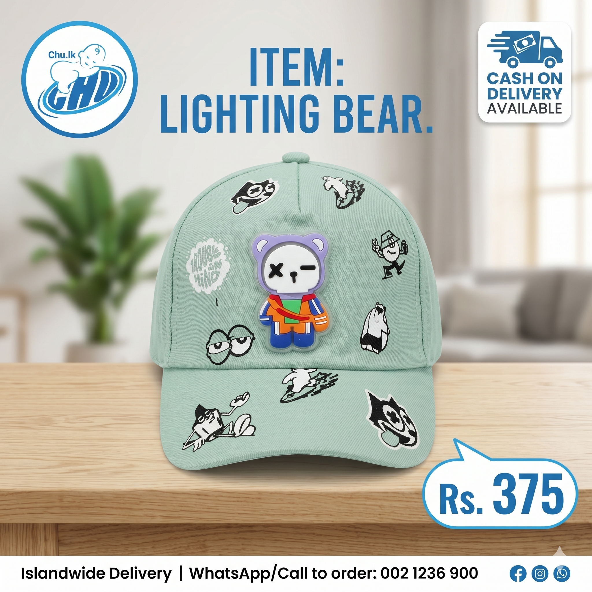 LIGHTING BEAR CAP