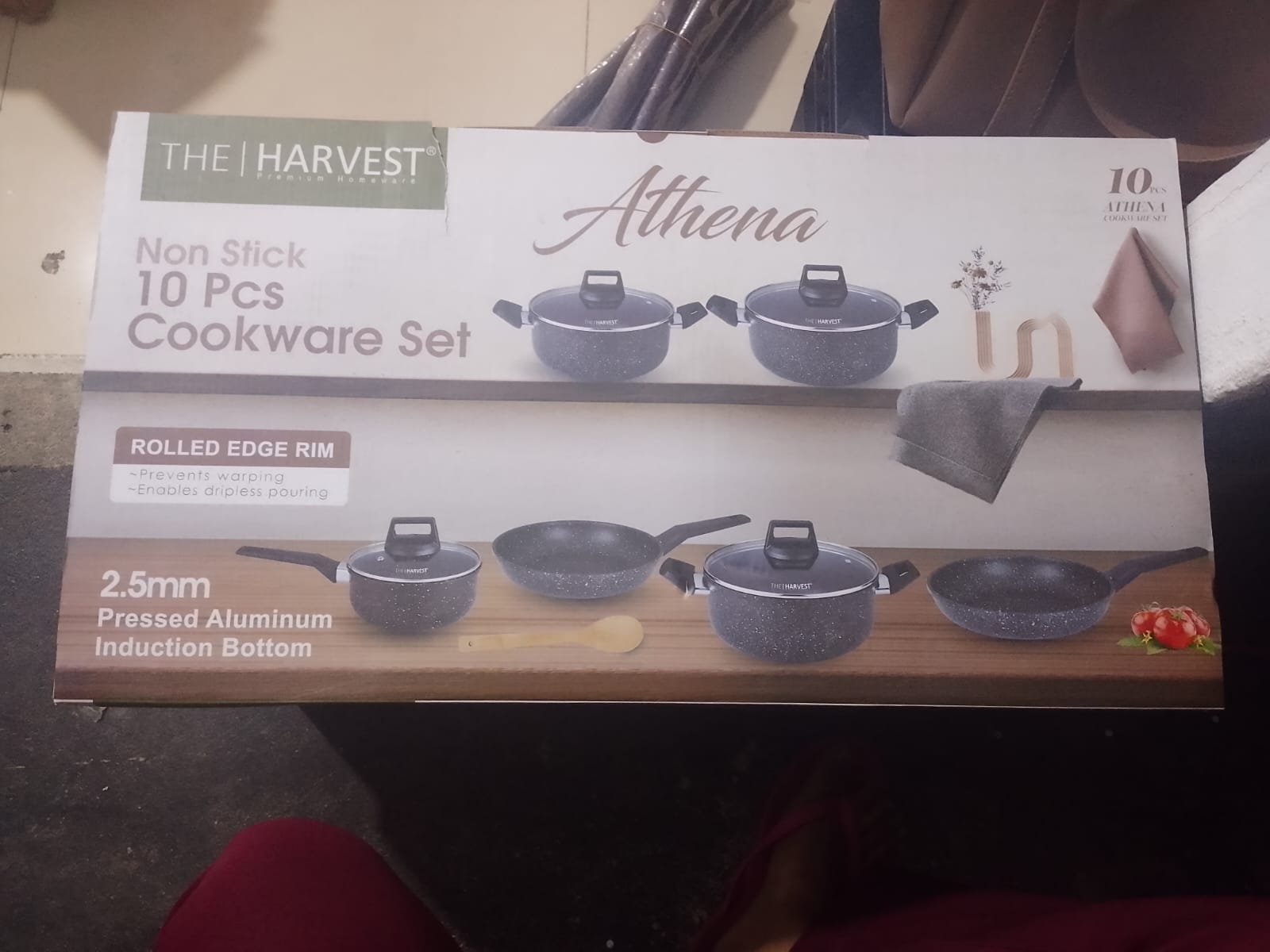 Harvest 10 pcs non stick cook ware set