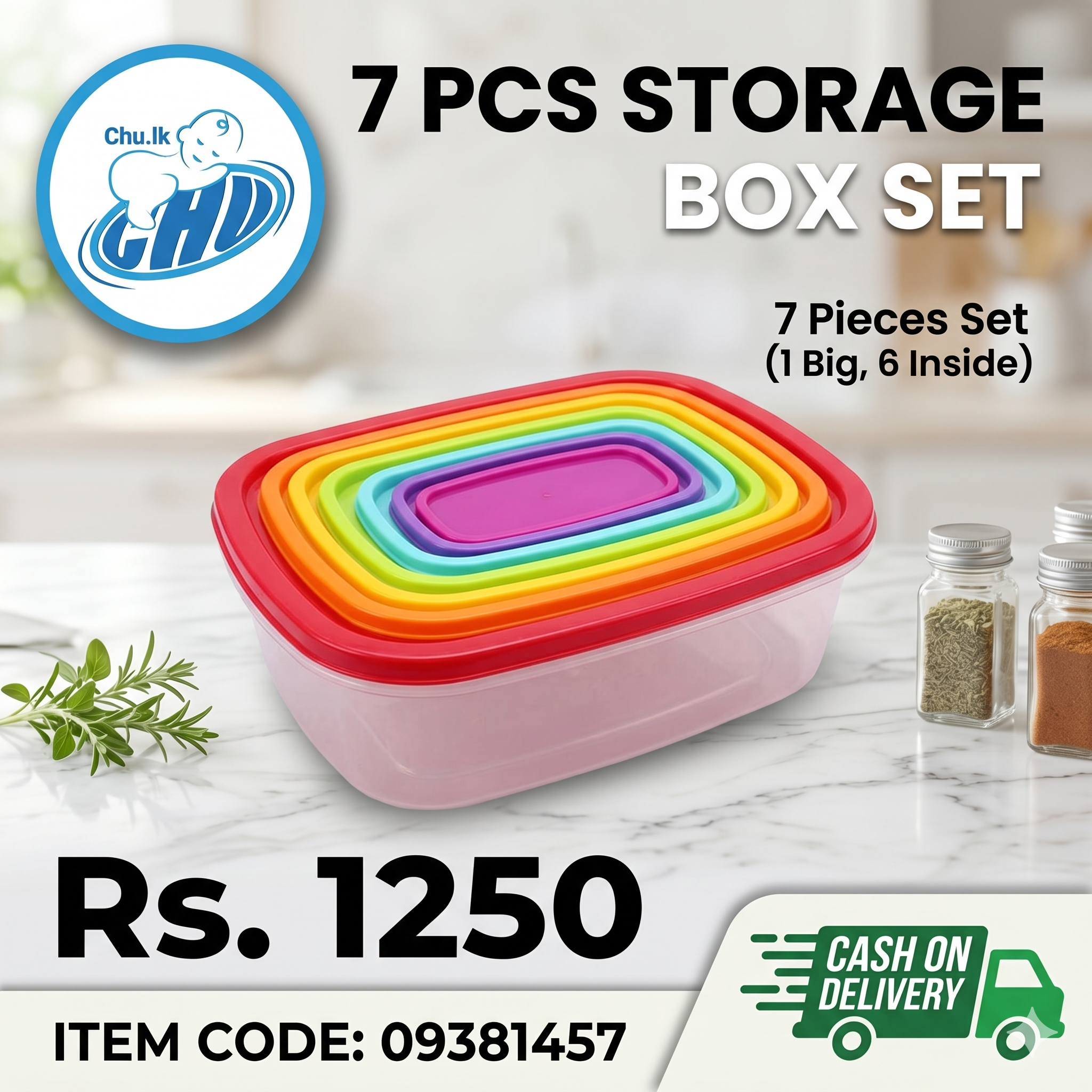 7 PCS STORAGE BOX