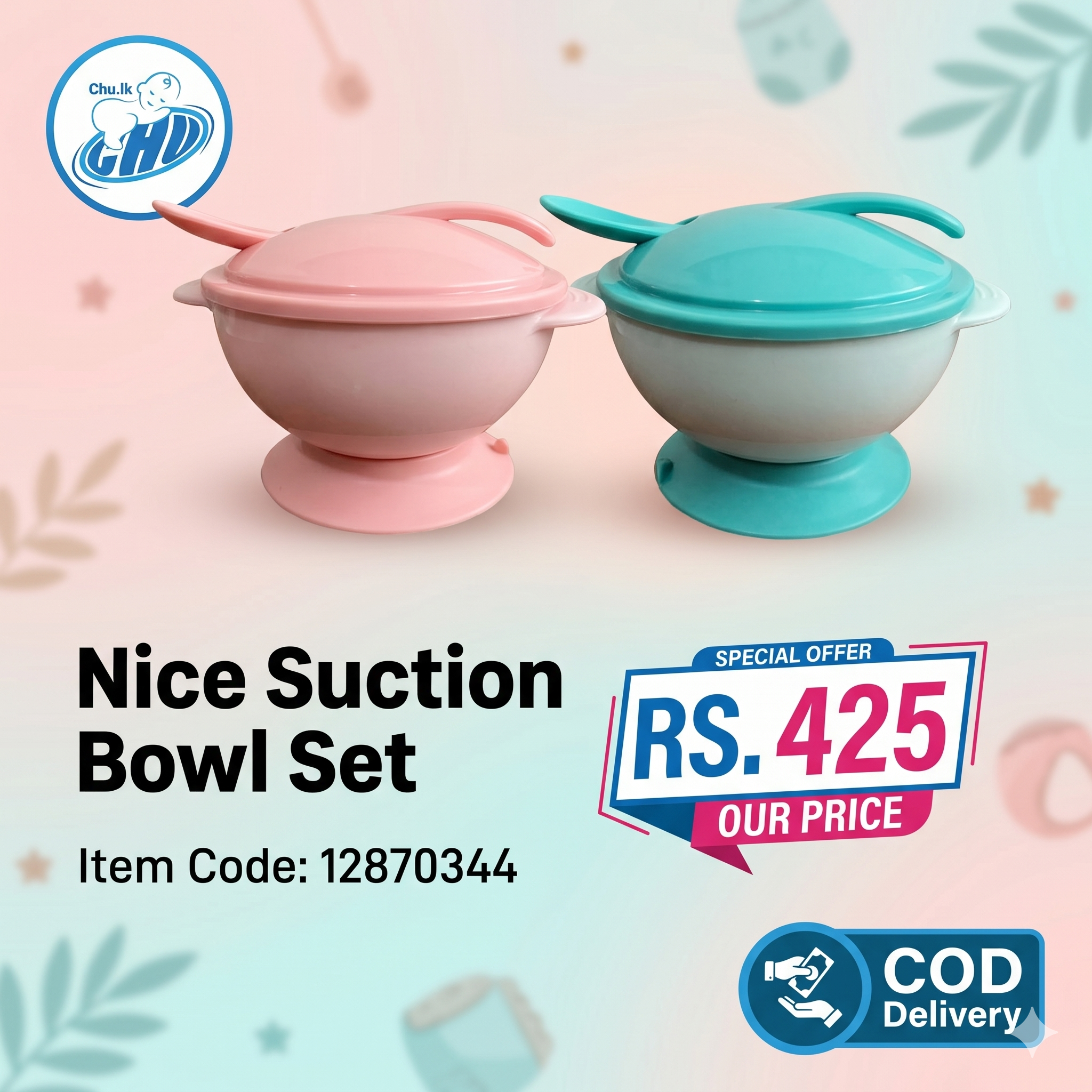 nice suction bowl