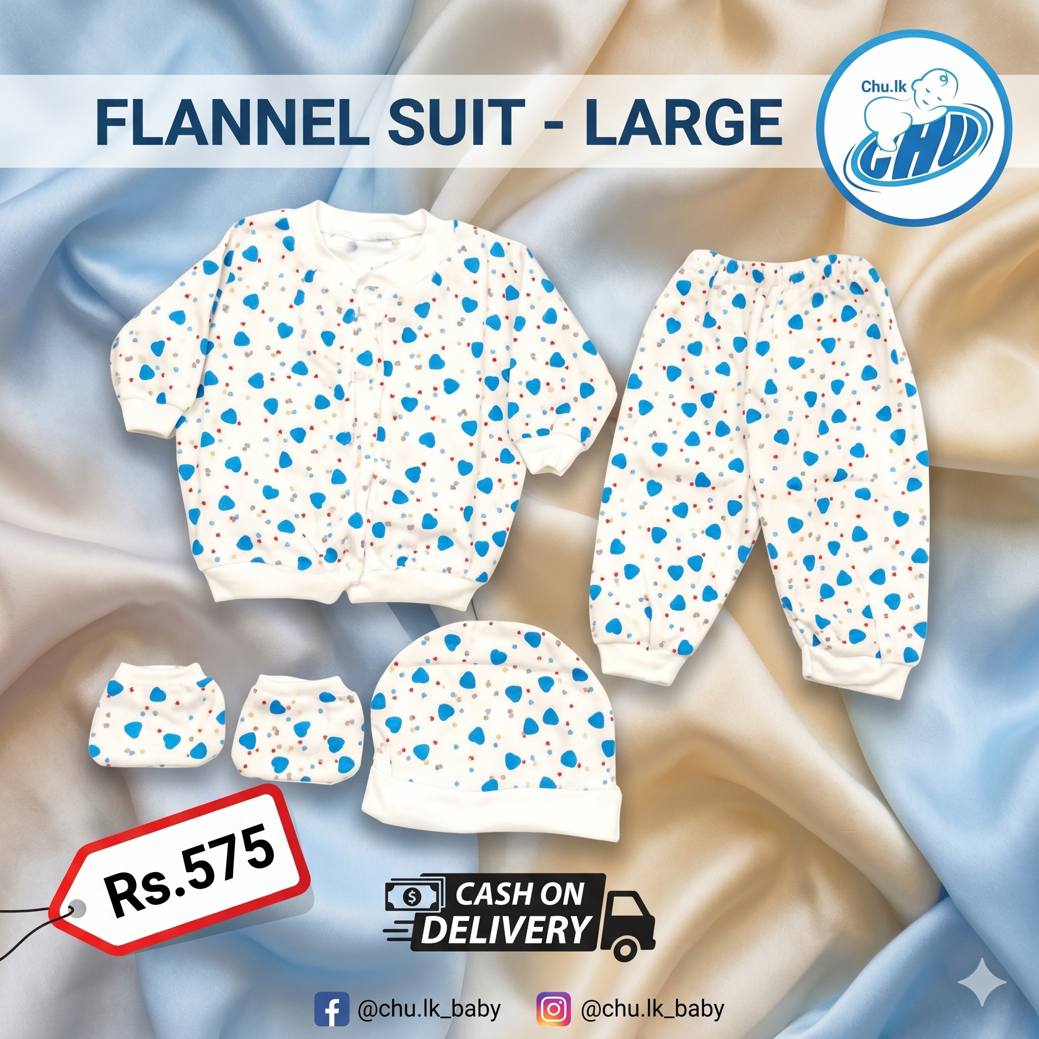 fannel suit large