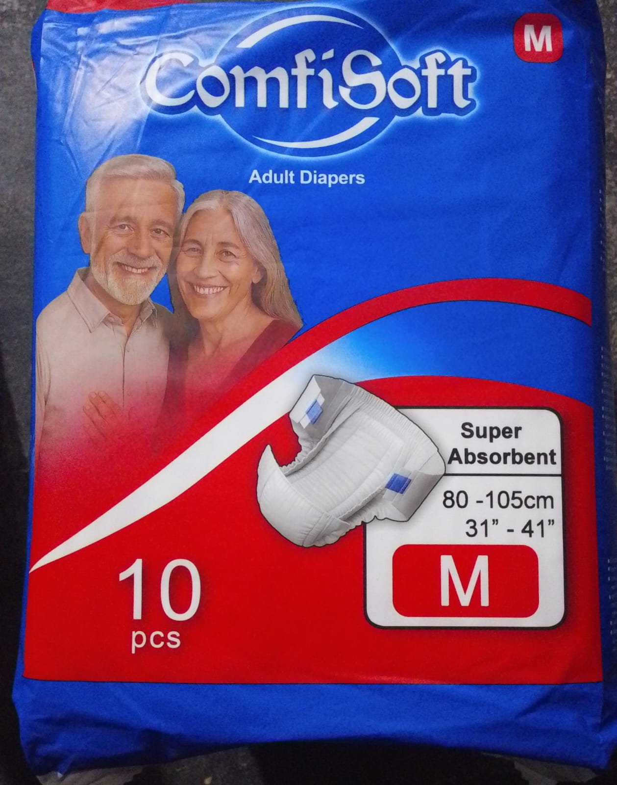 Comfisoft Adult Diapers (M) 10pcs