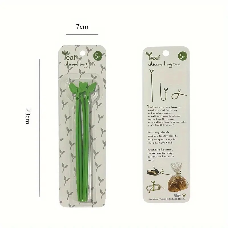 5pcs Silicone Bag Lies -sealing Bag Clip