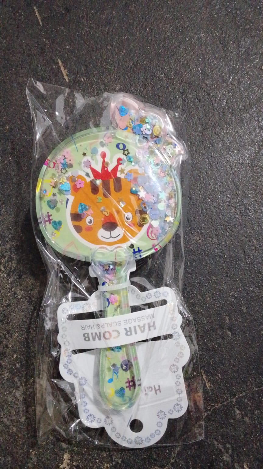 Kids Glitter Hair  Brush