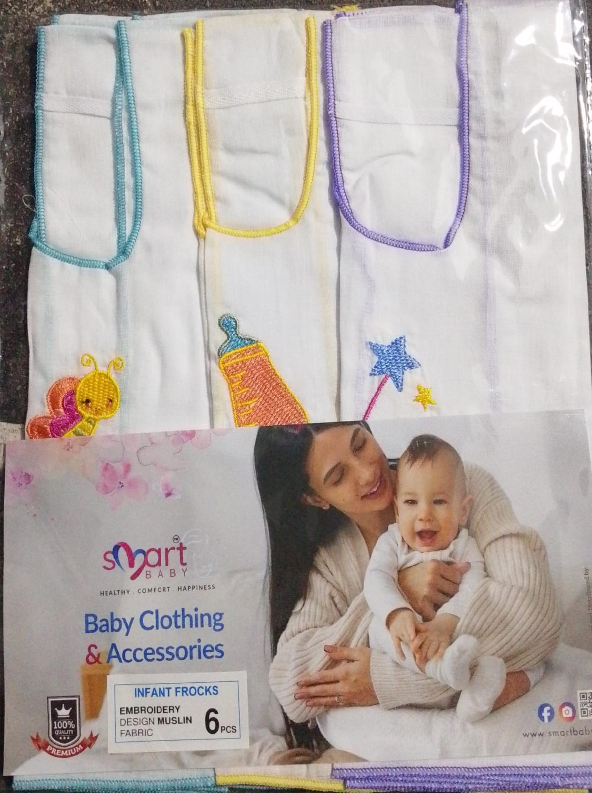 Infant Frock - Embroidered Muslin no 2