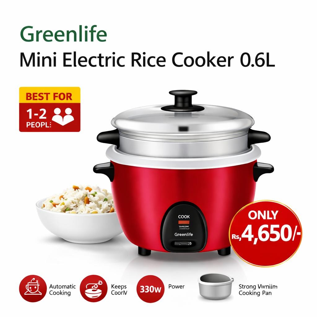 Green Life Rice Cooker 0.6L