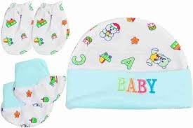 Baby Cap Set Cotton 3pcs