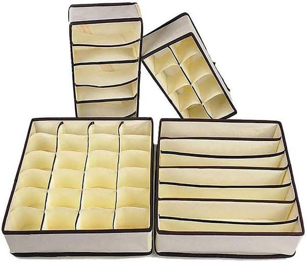 Socks Organizer Storage Box 4pcs