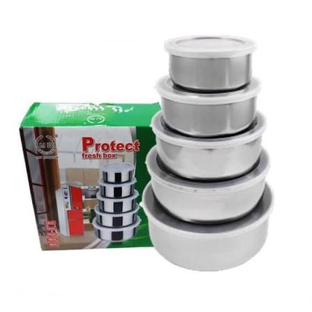 Steel Bowl Fresh Box Set (5 Pcs)
