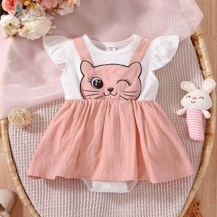Baby Frock Cat Flower