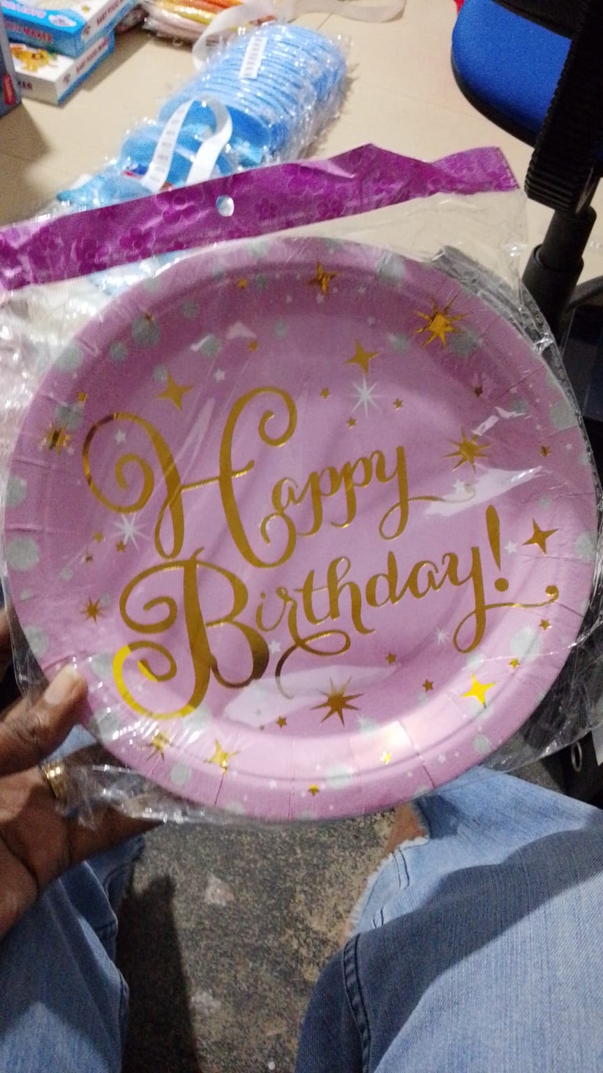 Paper Plat Gold L